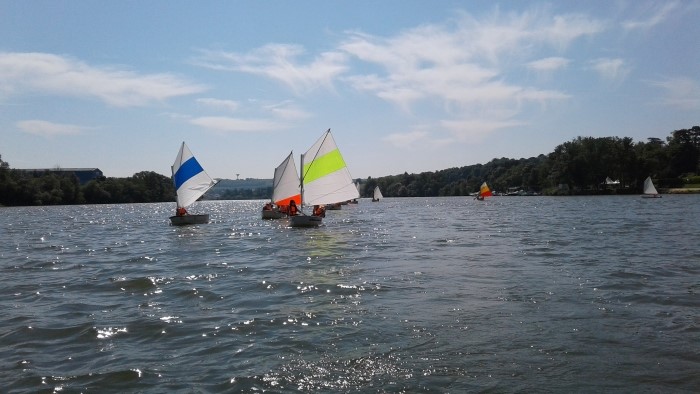 Des voiles sur la Saône